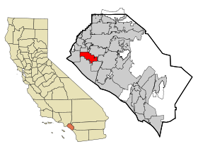 Orange County California Incorporated and Unincorporated areas Westminster Highlighted.svg