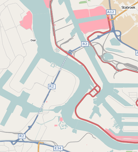 Route du tunnel au nord-ouest d'Anvers