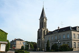 Église, mairie et écoles