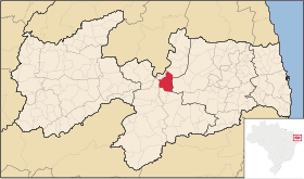 Localisation de Juazeirinho sur une carte