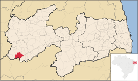 Localisation de Santana de Mangueira sur une carte