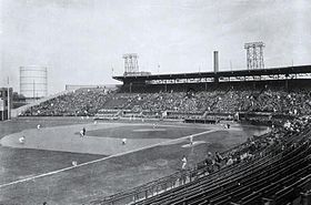 Match de baseball au parc Delorimier, Montréal, QC, vers 1933