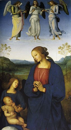 Image illustrative de l'article La Vierge à l'Enfant et Anges