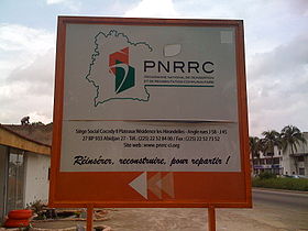 Indication du siège du PNRRC à Abidjan
