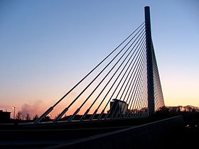Le pont de Liège vu d'Angleur