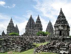 Vue du site de Prambanan