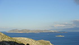 Vue de Pserimos depuis Kalymnos