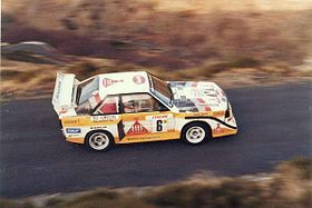 Hannu Mikkola lors du Rallye Monte-Carlo 1986
