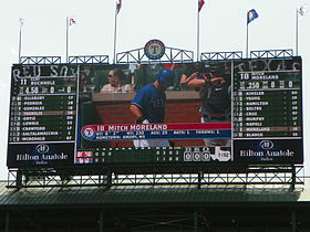 Rangers Ballpark Scoreboard.JPG
