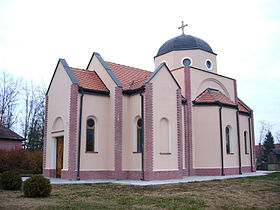 La nouvelle église orthodoxe serbe de Rastina