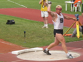 Remigius Machura senior CZ championships in athletics Kladno 2005.jpg