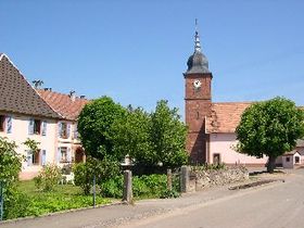 Photo du bourg et de l'église