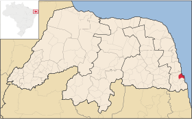 Localisation de Tibau do Sul sur une carte