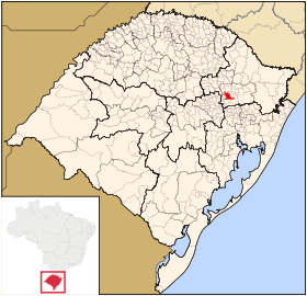 Localisation de Bento Gonçalves sur une carte