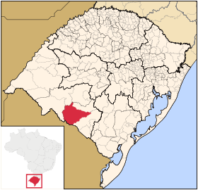 Localisation de Dom Pedrito sur une carte