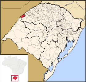 Localisation de Garruchos sur une carte