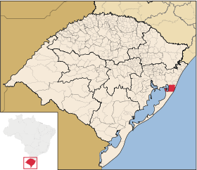 Localisation de Palmares do Sul sur une carte