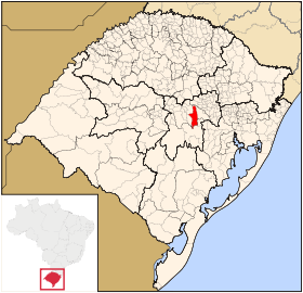Localisation de Santa Cruz do Sul sur une carte