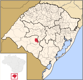 Localisation de Santa Margarida do Sul sur une carte