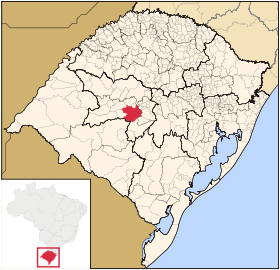 Localisation de Santa Maria sur une carte