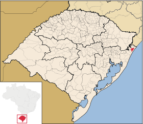 Localisation de Três Cachoeiras sur une carte