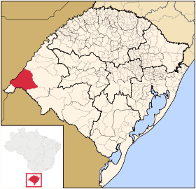 Localisation de Uruguaiana sur une carte