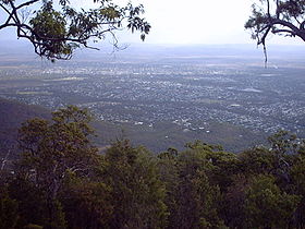 La ville vue du Mt Archer