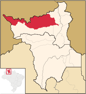 Localisation de Amajari sur une carte