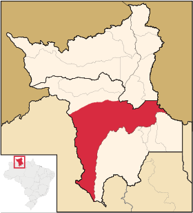 Localisation de Caracaraí sur une carte