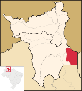 Localisation de Caroebe sur une carte