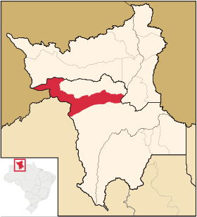 Localisation de Iracema sur une carte
