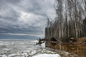 Rybinsk Reservoir in April.jpg