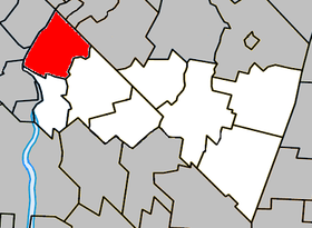 Localisation de la municipalité dans la MRC de Rouville
