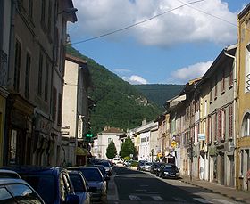 Vu du centre de Saint-Rambert-en-Bugey