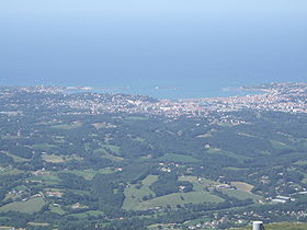 Panorama de Saint-Jean-de-Luz depuis La Rhune