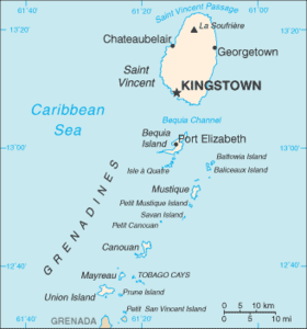 Localisation de Port Elizabeth (Saint-Vincent-et-les Grenadines)
