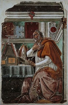 Image illustrative de l'article Saint Augustin dans son cabinet de travail (Botticelli, Ognissanti)