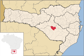 Localisation de Correia Pinto sur une carte