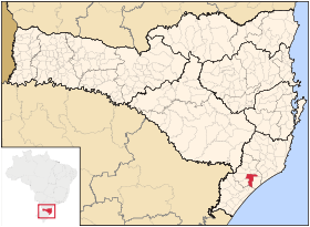Localisation de Criciúma sur une carte