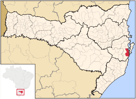Localisation de Palhoça sur une carte