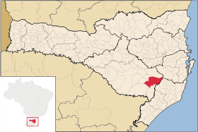 Localisation de Urubici sur une carte