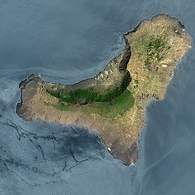 Vue satellite d'El Hierro.