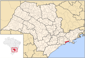 Localisation de Bertioga sur une carte