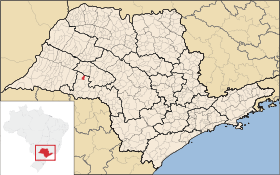Localisation de Borá sur une carte
