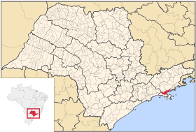 Localisation de Caraguatatuba sur une carte