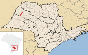 Localisation de Lavínia sur une carte