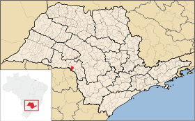 Localisation de Ourinhos sur une carte