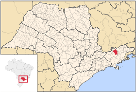 Localisation de Pindamonhangaba sur une carte