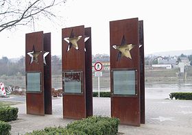Monument à Schengen célébrant la signature de l’accord