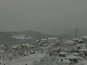 Le hameau de Gornje Zabrđe en hiver